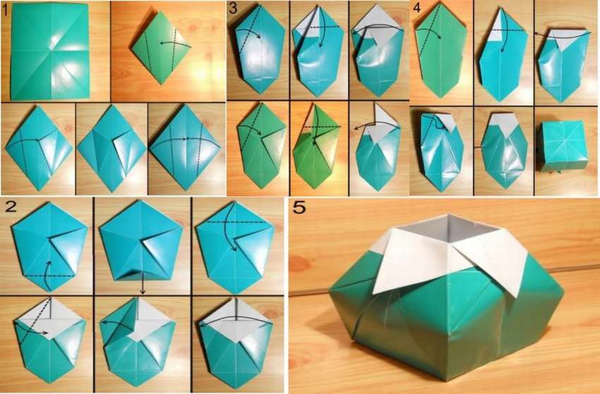 Ваза-оригами своими руками
