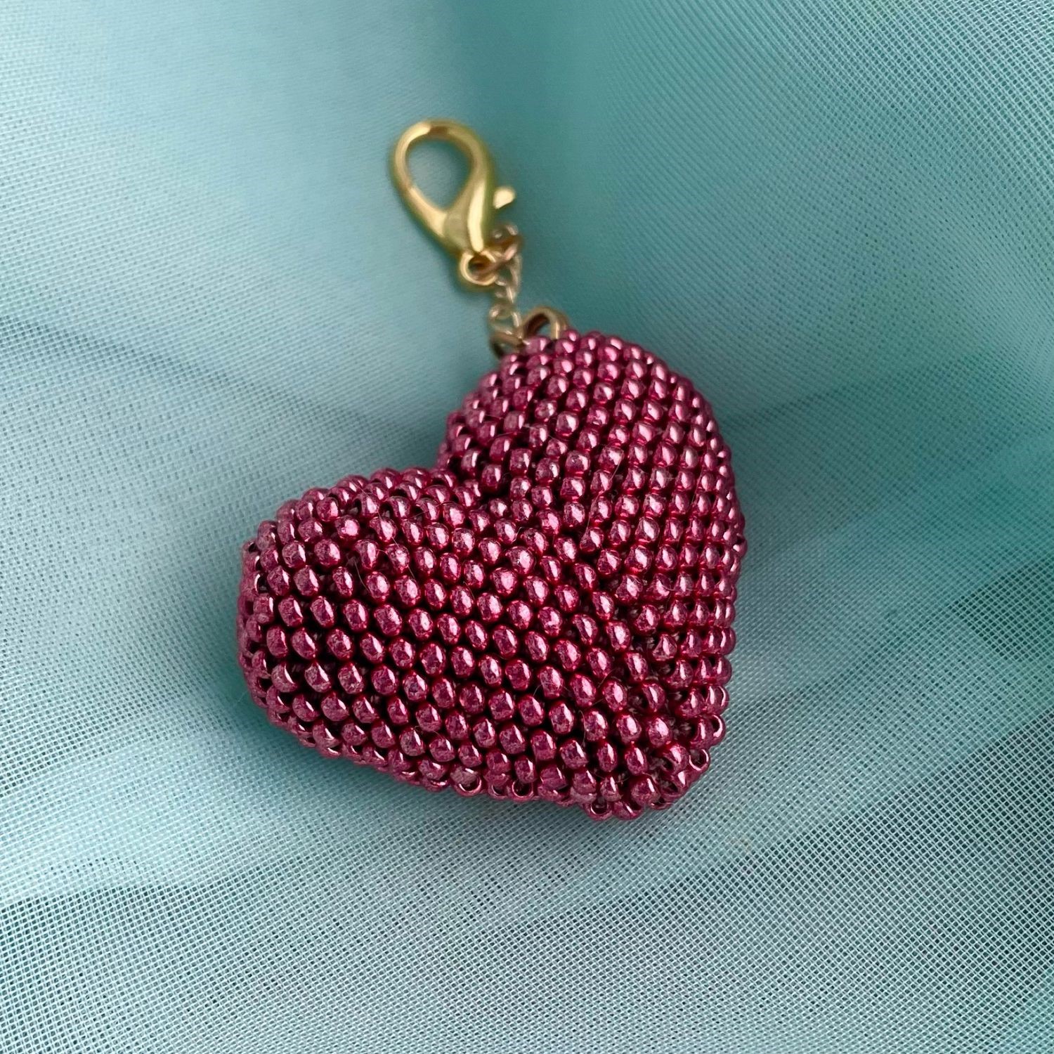 Легкое сердце из бисера