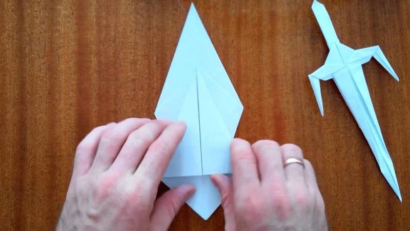 Меч из бумаги своими руками в технике оригами 