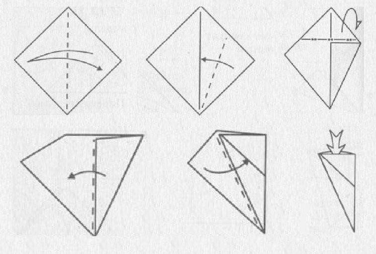 когти из бумаги своими руками в технике оригами 
