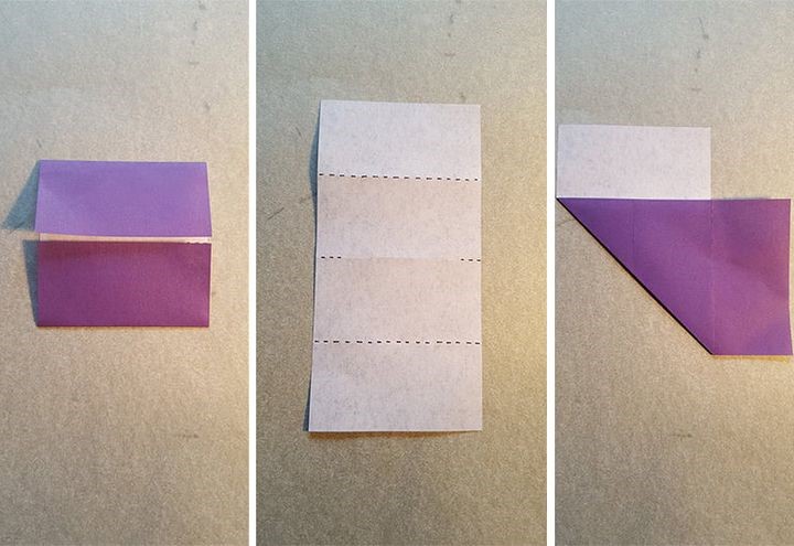 Кусудама розовый кварц из бумаги схема выполнения