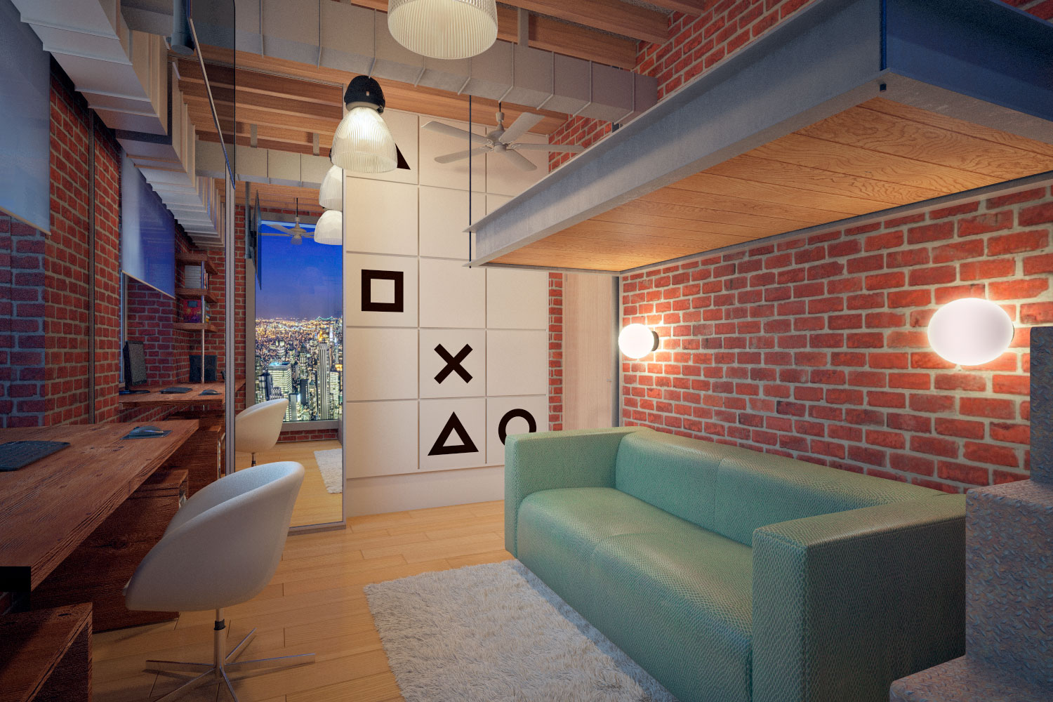 Интерьер в стиле лофт в маленькой квартире: бесподобные идеи для крошечной жилплощади с рекомендациями и примерами + 50 фото 