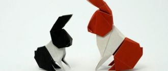 Оригами заяц: коллекция методик