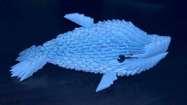модульное оригами дельфина