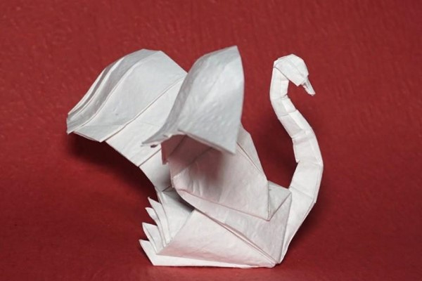 Как сделать оригами лебедь: мастер-классы