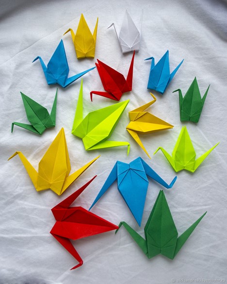 поделка журавлик оригами