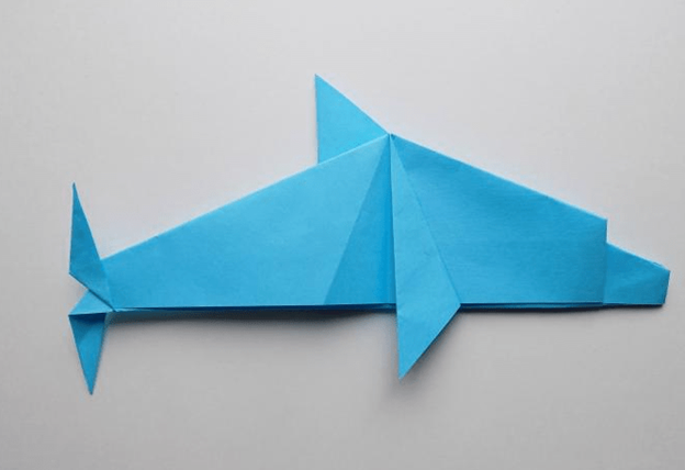 Дельфин оригами: инструкции, мастер-классы и схемы + 102 фото