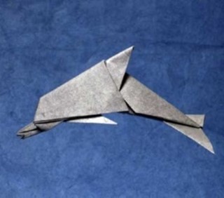 оригами дельфинчика от Дэвида Брилла