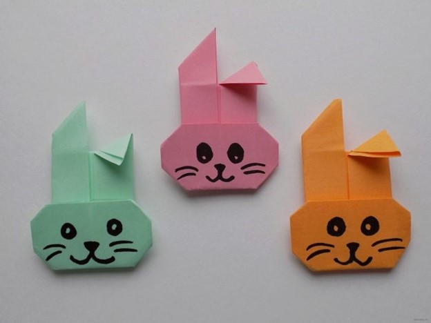 Оригами заяц: поделки из бумаги с подробным описанием сборки + 56 фото