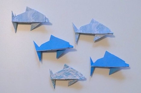 оригами дельфин - как сложить